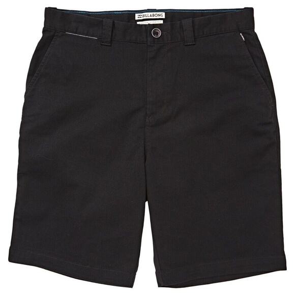 Billabong Men Black Stretch Cotton Twill Carter Casual Chino Shorts Size 30 - Picture 3 of 5